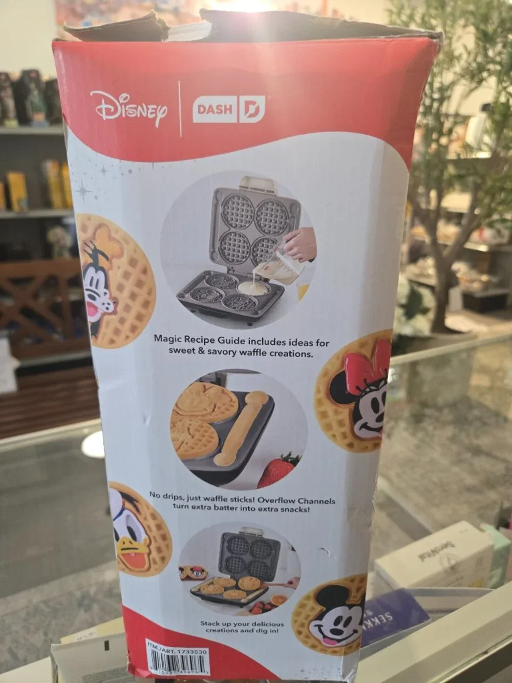 Disney Dash No-Drip Waffle Maker Mickey and Friends